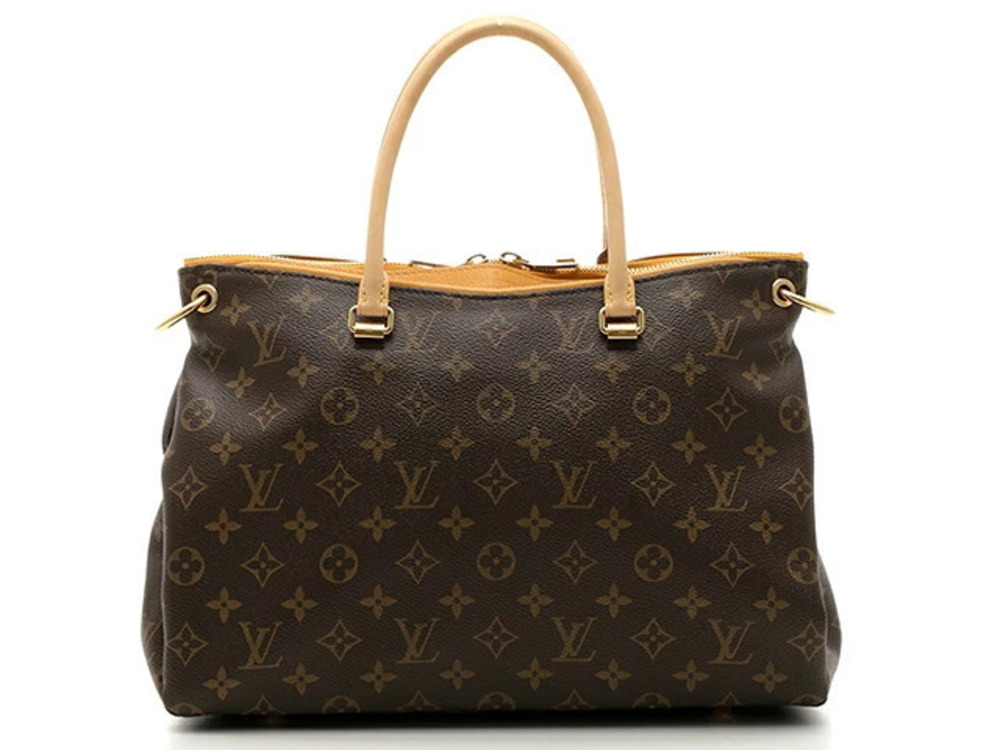 LOUIS VUITTON Pallas Tote Bag Monogram Saffron